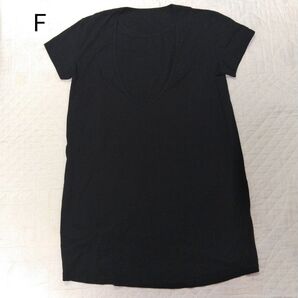 無印良品 オーガニックコットン スリーブ ワンピース 黒 フリーサイズ