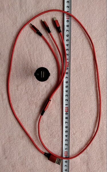 シガーソケット用USB充電器セット 写真にてご判断ください