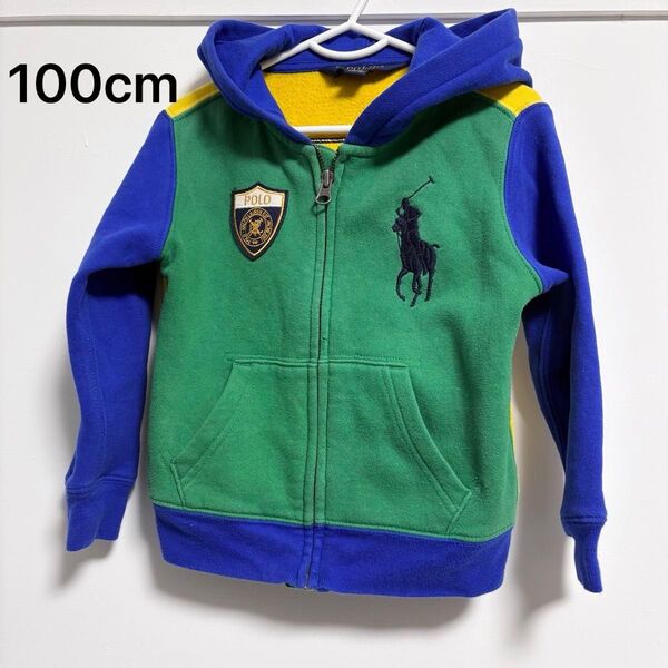 100cm RALPH LAUREN ビッグポニー 裏起毛 パーカー ナンバー