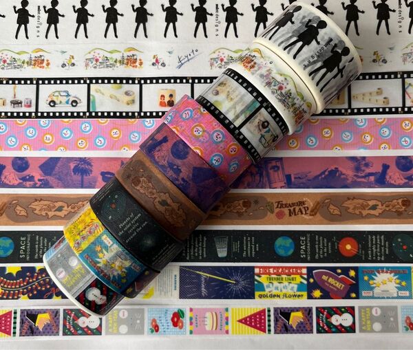 5. mt カモ井 中古 マスキングテープ 9個セット