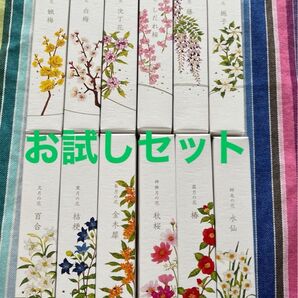 カメヤマ 名香 月の花 フルセット お試しセット 全12種 36本
