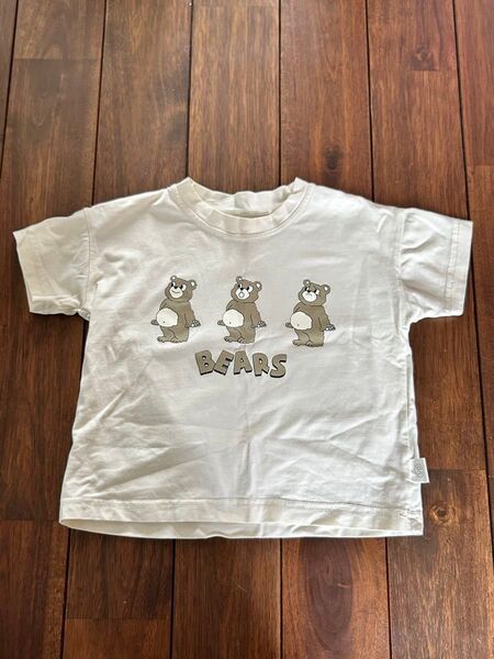 クマのイラスト 半袖Tシャツ 90cm 熊さん くまさん 韓国子供服