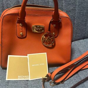 MICHAEL KORS ハンドバッグ オレンジ 2way