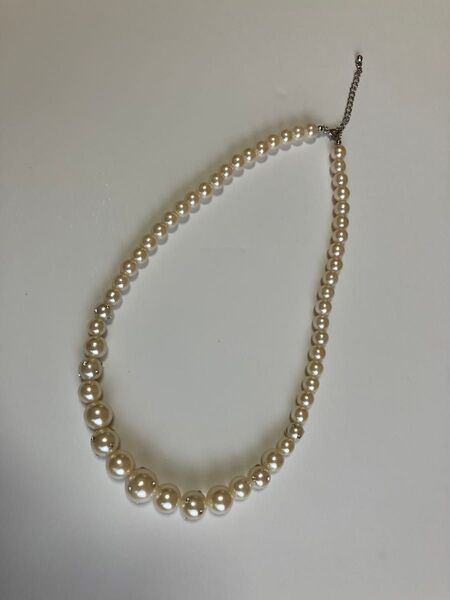 【中古品】イミテーション パールネックレス
