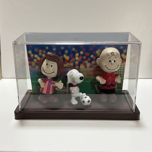 非売品 スヌーピー シュローダー フィギュア 三和銀行 ノベルティ サッカー編 当時物 置物 レトロ