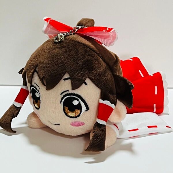 東方project 寝そべり ぬいぐるみ キーホルダー 博麗霊夢 約19cm