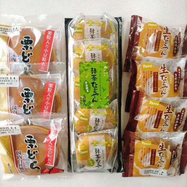 新商品生なごやんコーヒーミルク あわしま堂栗どら 抹茶なごやん パスコ お茶菓子 和菓子 和スイーツ まんじゅう 銘菓 おやつ