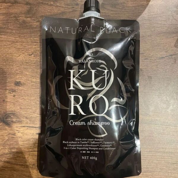 VALANROSE バランローズクロ kuro クリーム シャンプー ナチュラルブラック