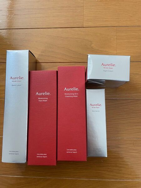箱潰れあり Aurelie オレリー プレミアム集中ケア 5点セット