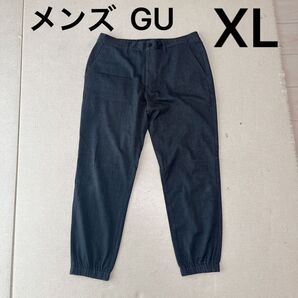 メンズ GU ジョガーパンツ グレー(XL)