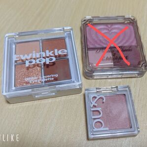 CANMAKE &nd twinkle pop コスメ 3個セット アイシャドウ チーク