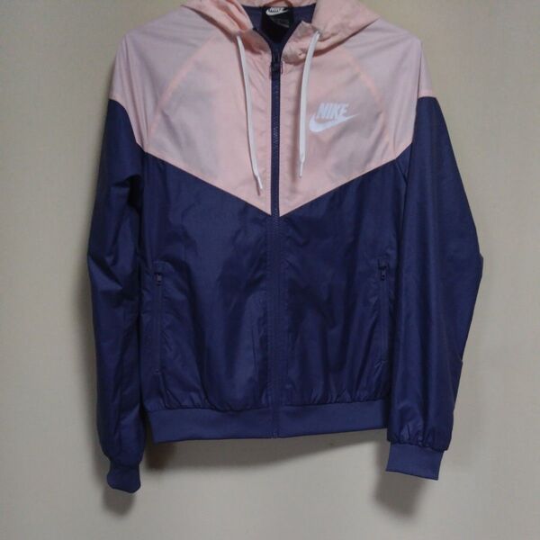NIKE ウィンドブレーカー ピンク/ネイビー レディース