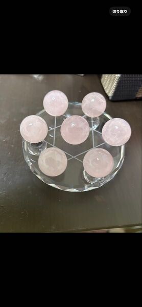ローズクォーツ 丸玉 7個セット