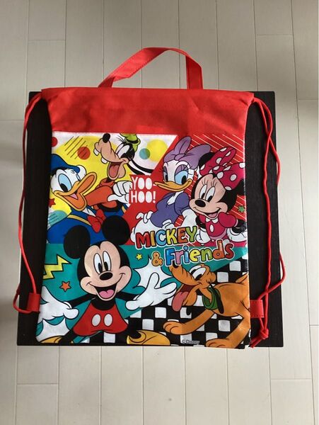 ★ ディズニー ★ナップサック バッグ 2WAY 軽量 折り畳んで発送(シワご了承ください)