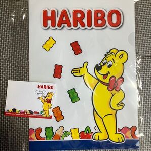 HARIBO クリアファイル A4 おまけの付箋紙付き ノベルティ