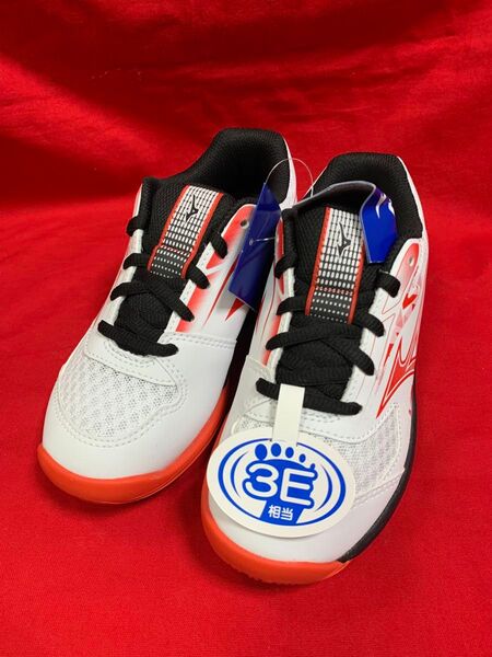 バドミントン ミズノ シューズ SKY BLASTER4 71GA253301 ホワイト/レッド/ブラック 19.0cm