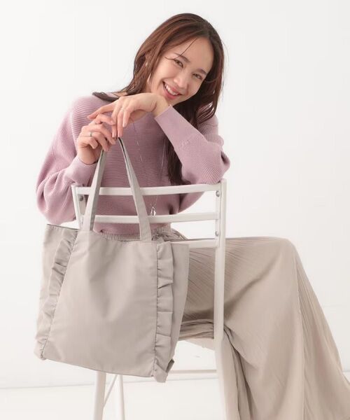 SHOO・LA・RUE (シューラルー) フリルトートバッグ