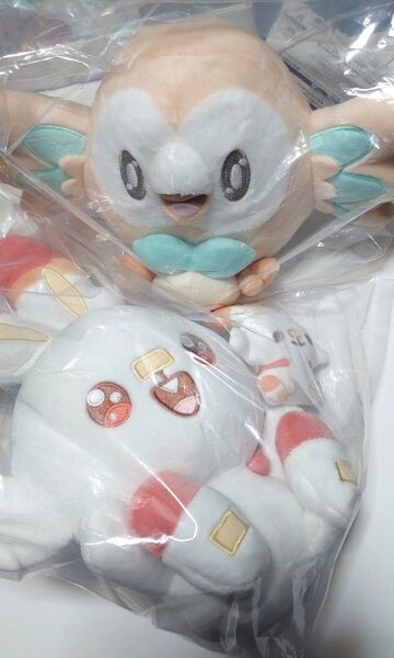 ぬいぐるみ ポケピース ポケモン モクロー ヒバニー 一番くじ