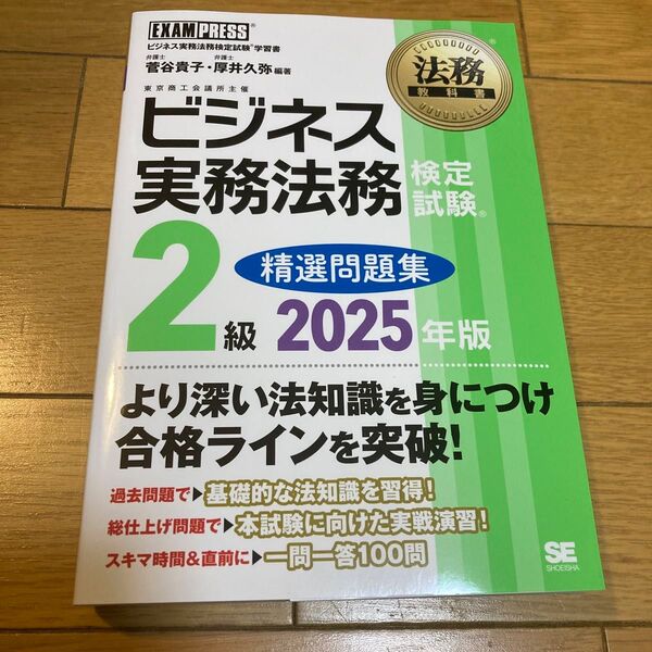 ビジネス実務法務検定試験2級精選問題集 ビジネス実務法務検定試験学習書 2025年版 菅谷貴子/編著 厚井久弥/編著