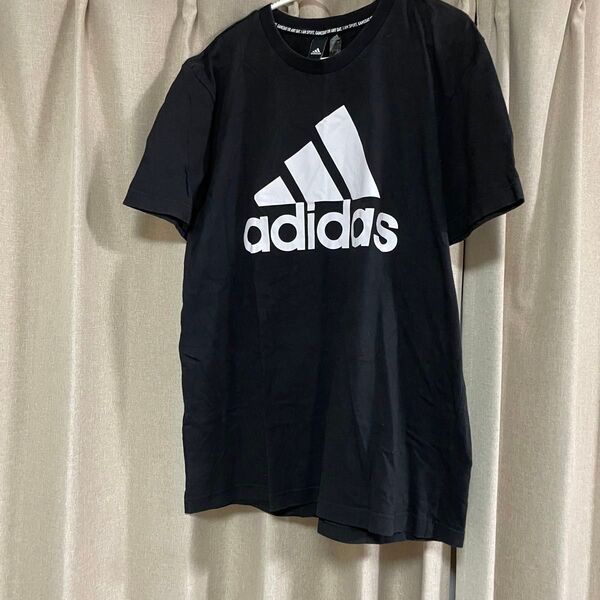 adidas アディダス 半袖Tシャツ 黒 ブラック 半袖 Tシャツ