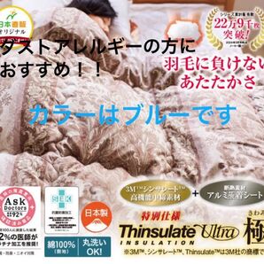 3MTM シンサレートTM 高機能 中綿素材使用 掛布団 【ブルー】