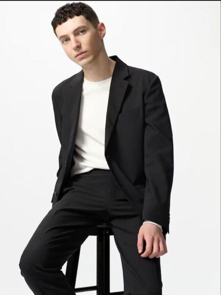 UNIQLO|ユニクロ 感動ジャケット ダークグレー 2WAYストレッチ
