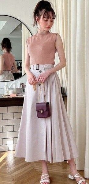 新品未使用【GRL】モックネックノースリーブニットトップス