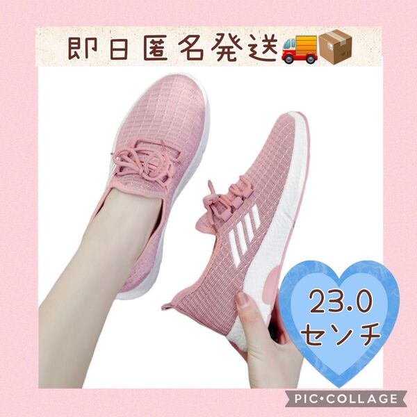 レディース スニーカー ウォーキング ランニング ジム 運動靴 メッシュ 軽量 23cm
