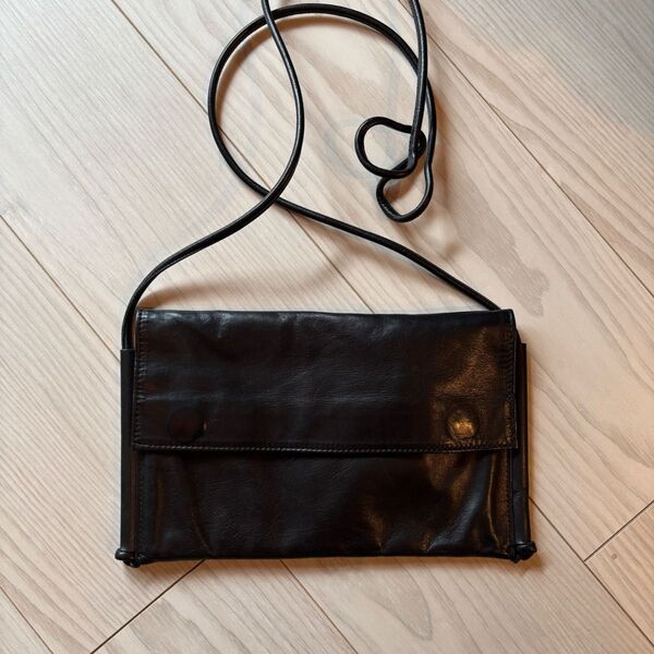 Yohji Yamamoto +NOIR レザーサコッシュ NC-A07-761