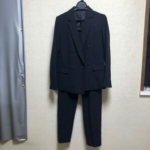 ANCOR WOMAN PERSON'S ダブルブレストパンツスーツ ブラック