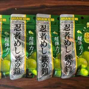UHA味覚糖 忍者めし 鉄の鎧 マスカット味 40g×4袋