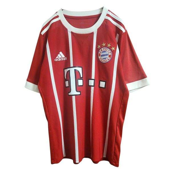 adidas 17-18バイエルン・ミュンヘン ユニフォームシャツ レッド キッズLサイズ