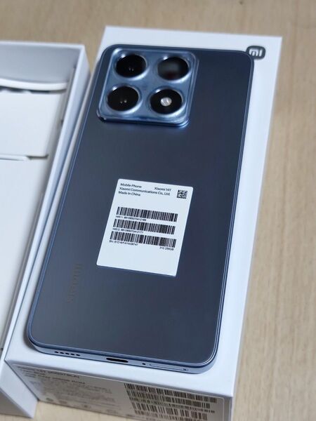 美品 Xiaomi 14T 12GB 256GB チタンブルー UQモバイル版SIMフリー ライカカメラ