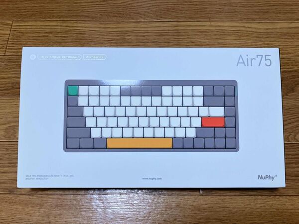 Nuphy Air75 V2 QMK/VIA Moss スイッチ ワイヤレスメカニカルキーボード ホワイト Ionic White