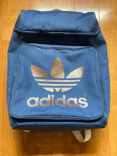 adidas ネイビー キャンバスバックパック リュック