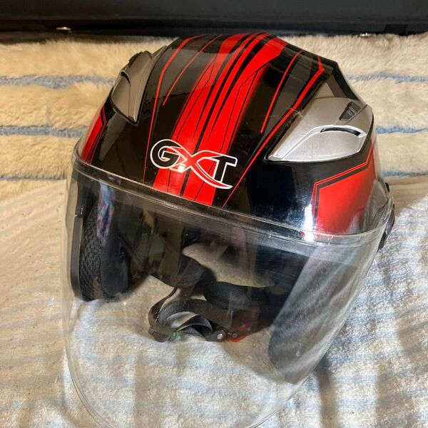 GXT バイクヘルメット レッド/ブラック