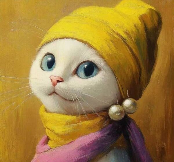 猫雑貨 ナンバーバイペイント 絵画 趣味 アクリル絵の具 猫インテリア