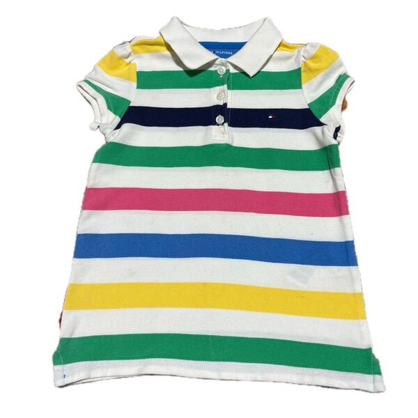 Tommy Hilfiger ボーダー柄ポロシャツ 3T