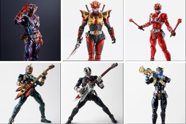 真骨頂 仮面ライダー装甲響鬼 響鬼anniversary 響鬼紅 威吹鬼 斬鬼 轟鬼シリーズセット フィギュアーツ 真骨彫製法
