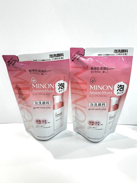 【2個セット】ミノン アミノモイスト ジェントルウォッシュ ホイップ (泡洗顔料) レフィル