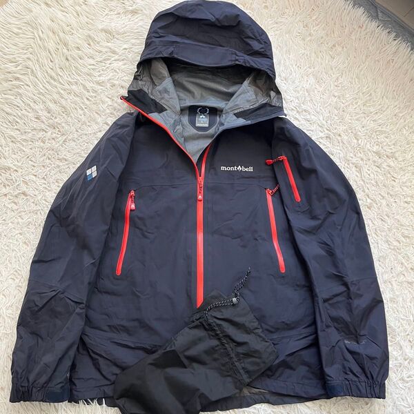 モンベル ハードシェルジャケット アルパインサーマシェルパーカ L ゴアテックス ネイビー 紺 アウトドア 登山トレッキング