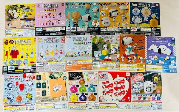 ガシャポン ガチャガチャ カプセルトイ PEANUTS ピーナッツ SNOOPY スヌーピー 台紙 販促POP 16種18枚セット