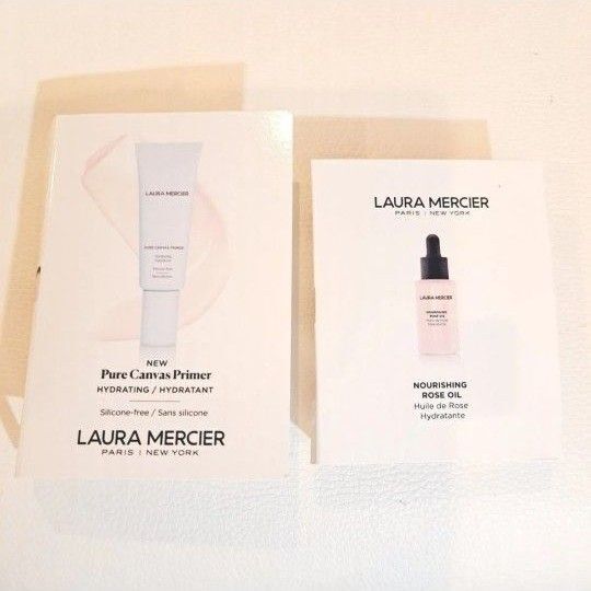 ローラメルシエ ・ピュアキャンバスプライマー ハイドレーティング 10ml ・ナリッシングローズオイル 3ml サンプル 試供品