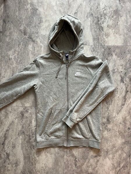 NIKE ナイキ ジップパーカー S グレー スウェット