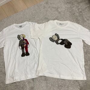 ユニクロ UNIQL KAWS 半袖 Tシャツ ホワイト トップス 半袖Tシャツ プリント