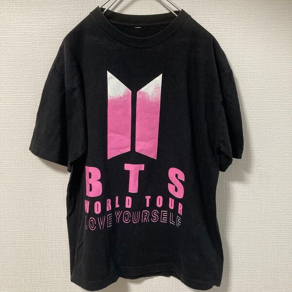 BTS Tシャツ LIVE ライブTシャツ 半袖Tシャツ ブラック