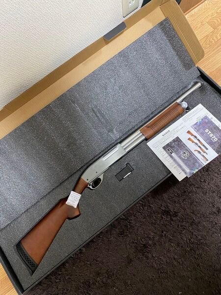 s&t st870 木製ストック エアガン リアルウッド レミントン コッキング擦り合わせ済み