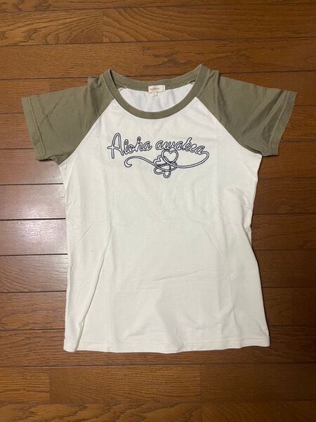 HusHusH Tシャツ 半袖 カーキ色 Mサイズ