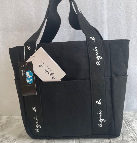 新品未使用 agnes b. アニエスベー トートバッグブラック 小 タグ付き