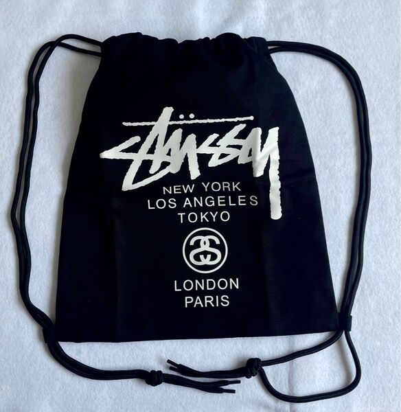 新品 未使用 STUSSY ステューシー ナップサック リュック ブラック